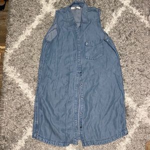 Abercrombie Long Jean Dress / Cardigan
